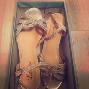 Silver Sparkle Heels size 7 1/2